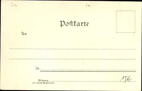 Litho Görlitz in der Lausitz, Kaisertrutz, Postplatz, Kanonendenkmal, Rathaustreppe