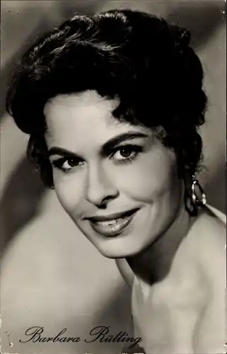 Ak Schauspielerin Barbara Rütting, Portrait