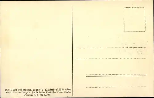 Lied Ak Soph, Hans, Da Zipp, Erzgebirgische Mundart Nr 4, Vogel