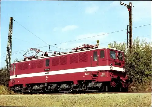 Ak Deutsche Eisenbahn, Elektrische Schnellzuglokomotive Baureihe 211, Verkehrsmuseum Dresden