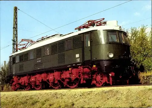 Ak Deutsche Eisenbahn, Elektrische Schnellzuglokomotive Baureihe 218, Verkehrsmuseum Dresden