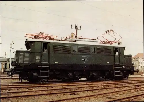 Ak Deutsche Eisenbahn, Historische E-Lok E 44 046, Baujahr 1936, Bw Leipzig West 1992