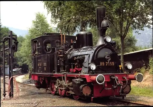 Ak Deutsche Eisenbahn, Güterzug-Tenderlokomotive 89 7159 der DGEG, Kuckucksbähnel