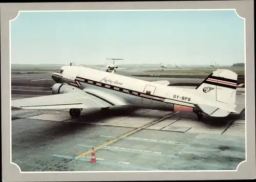Ak Dänisches Passagierflugzeug, Douglas DC-3C, OY-BPB