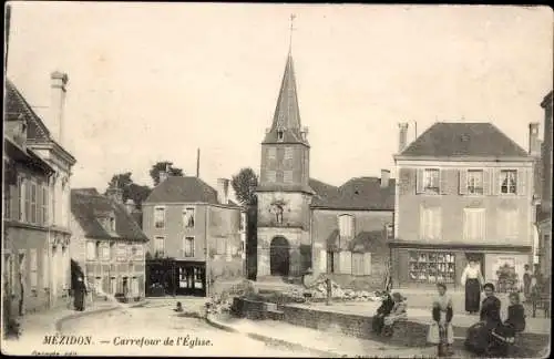 Ak Mézidon Calvados, Carrefour de l'Eglise