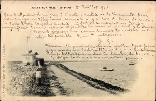 Ak Isigny sur Mer Calvados, Le Phare