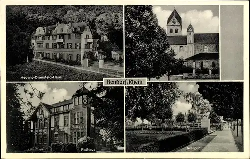 Ak Bendorf am Rhein, Hedwig Dransfeld Haus, Rathaus, Anlagen, Kirche