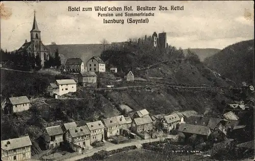 Ak Isenburg Sayntal Westerwald, Hotel zum Wied'schen Hof