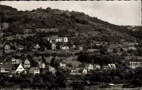 Ak Nassau an der Lahn, Ort mit Blick auf Schullandheim d. Düsseldorfer Realschule