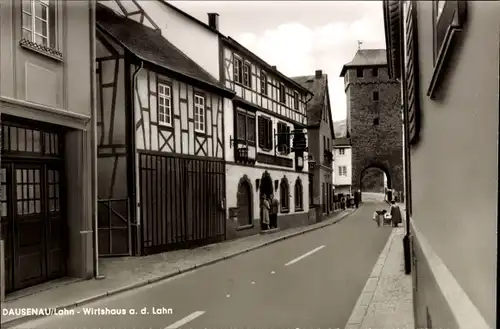 Ak Dausenau an der Lahn, Wirtshaus a. d. Lahn