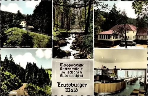 Ak Horn Bad Meinberg, Waldgaststätte Kattenmühle im Silberbachtal