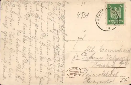 Ak Johannaberg Berlebeck Detmold im Teutoburger Wald, Teilansicht