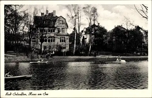 Ak Bad Salzuflen in Lippe, Haus am See