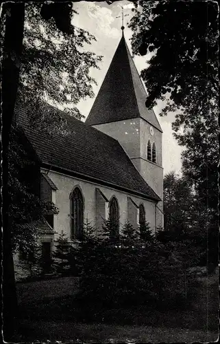 Ak Stift Quernheim Kirchlengern Ostwestfalen, Durchblick auf die Ev.-luth. Stiftskirche