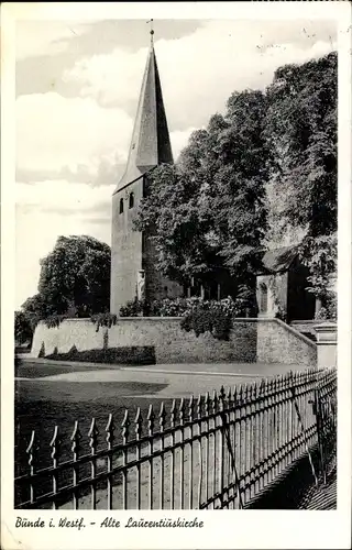 Ak Bünde in Westfalen, alte Laurentiuskirche