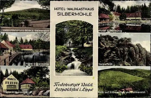 Ak Leopoldstal Horn Bad Meinberg am Teutoburger Wald, Silbermühle, Velmerstot, Silberbachtal