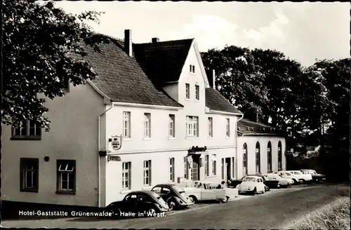 Ak Halle in Westfalen, Seitenblick auf Gaststätte Grünenwalde, Inh. Hans Günter Flottmann