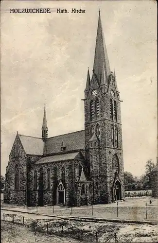 Ak Holzwickede im Ruhrgebiet, Kath. Kirche