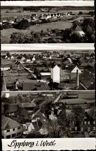 Ak Lippborg Lippetal in Westfalen, Fliegeraufnahme, Panorama