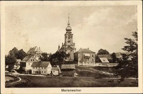 Ak Marienweiher Marktleugast im Frankenwald Bayern, Kirche