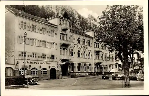 Ak Bad Herrenalb im Schwarzwald, Hotel Sonne mit Schwarzwaldstube