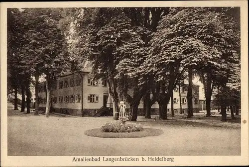 Ak Langenbrücken Bad Schönborn in Baden, Amalienbad