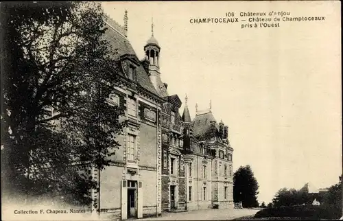 Ak Champtoceaux Maine-et-Loire, Château pris à l'Ouest