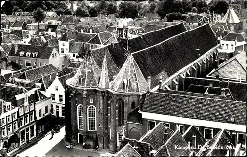 Ak Kampen Overijssel Niederlande, De Broederkerk, Vogelschau