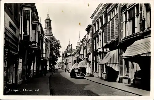 Ak Kampen Overijssel Niederlande, Oudestraat met Nieuwe Toren