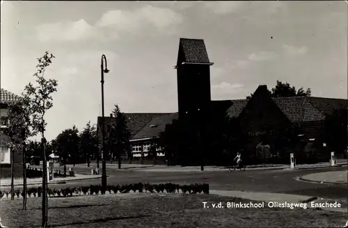 Ak Enschede Overijssel Niederlande, T. v.d. Blinkschool Olieslagweg