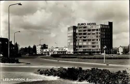Ak Leeuwarden Friesland, Europaplein, Euro Hotel