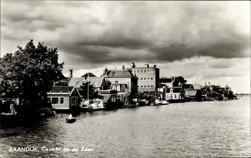 Ak Zaandijk Nordholland, Gezicht op de Zaan