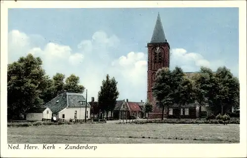 Ak Zunderdorp Amsterdam Nordholland, Ned. Herv. Kerk