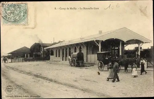 Ak Mailly le Camp Aube, La Nouvelle Gare