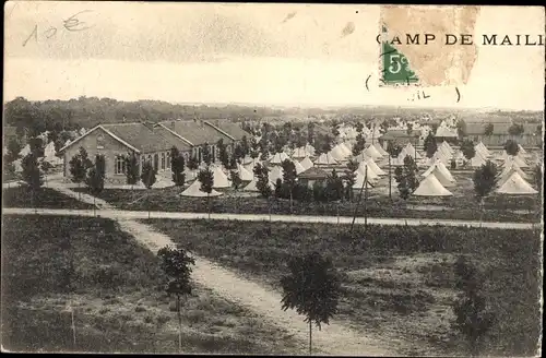 Ak Mailly le Camp Aube, Vue generale