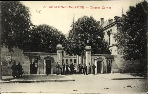 Ak Chalon sur Saône Saône et Loire, Caserne Carnot