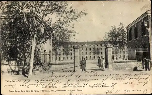 Ak Montauban Tarn et Garonne, Caserne Guibert, 11e Regiment d'Infanterie