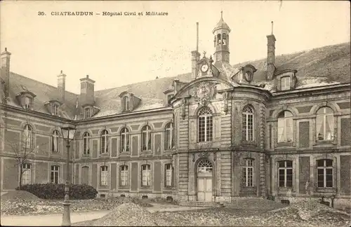 Ak Châteaudun Eure et Loir, Hopital Civil et Militaire