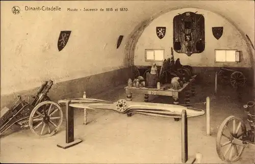 Ak Dinant Wallonien Namur, Citadelle, Musee, souvenir de 1815 et 1870