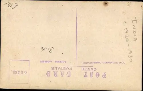 Foto Ak Britischer Soldat in Uniform, Indien, ca. 1920-1930,Standportrait