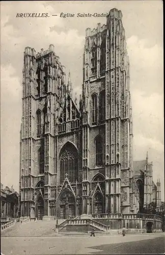 Ak Bruxelles Brüssel, Eglise Sainte Gudule