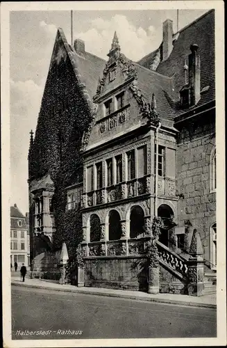 Ak Halberstadt am Harz, Rathaus
