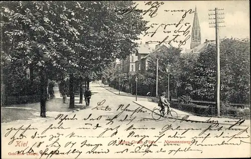 Ak Hansestadt Kiel, Klaus Groth Platz, Niemannsweg