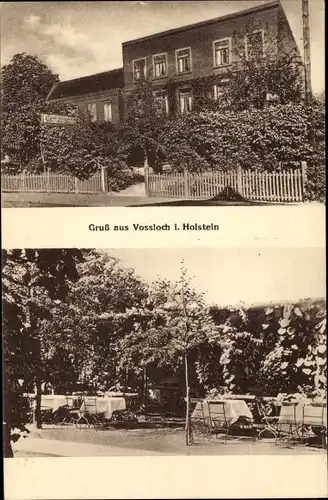 Ak Vossloch Bokholt Hanredder Schleswig Holstein, Bäckerei Konditorei Café