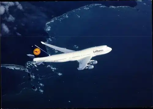 Ak Passagierflugzeug, Boeing 747-400, Lufthansa