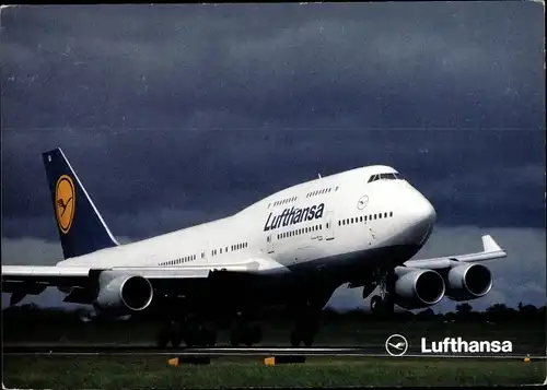 Ak Passagierflugzeug, Boeing 747-400, Lufthansa