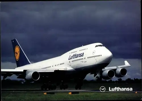 Ak Passagierflugzeug, Boeing 747-400, Lufthansa