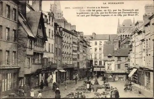 Ak Lisieux Calvados, Marche a la Poterie