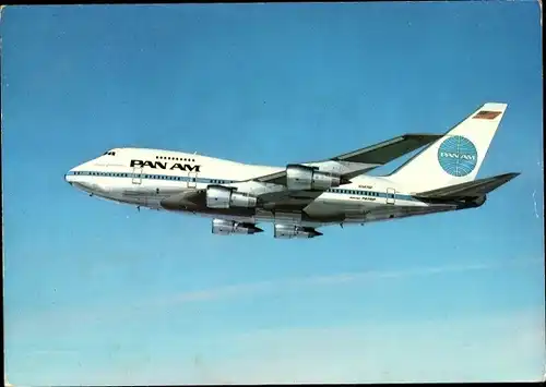 Ak Amerikanisches Passagierflugzeug Pan Am, Boeing 747 SP, N 347SP