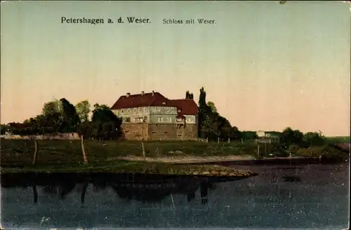 Ak Petershagen an der Weser, Schloss